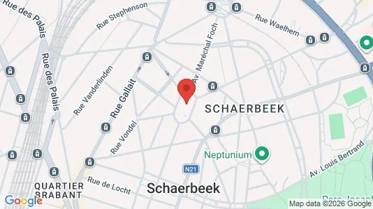 Apartments for rent i Brussels Schaarbeek - kort over placeringen