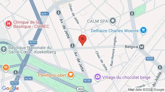 Apartments for rent i Brussels Jette - kort over placeringen