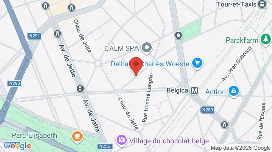 Apartments for rent i Brussels Jette - kort over placeringen