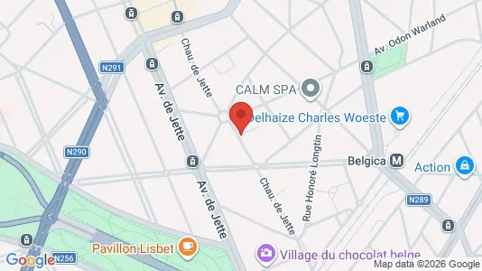 Apartments for rent i Brussels Jette - kort over placeringen