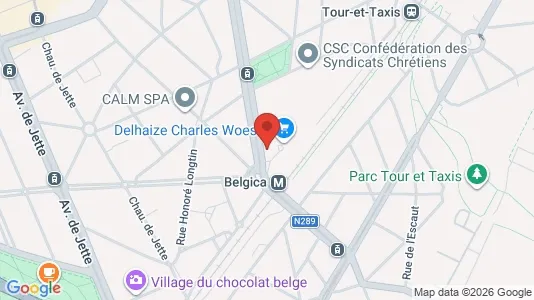 Apartments for rent i Brussels Jette - kort over placeringen