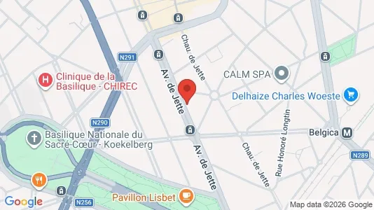 Apartments for rent i Brussels Jette - kort over placeringen