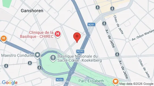 Apartments for rent i Brussels Ganshoren - kort over placeringen