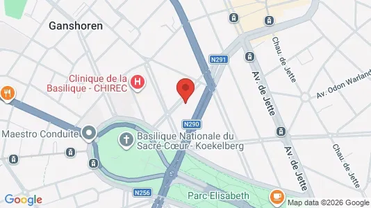 Apartments for rent i Brussels Ganshoren - kort over placeringen
