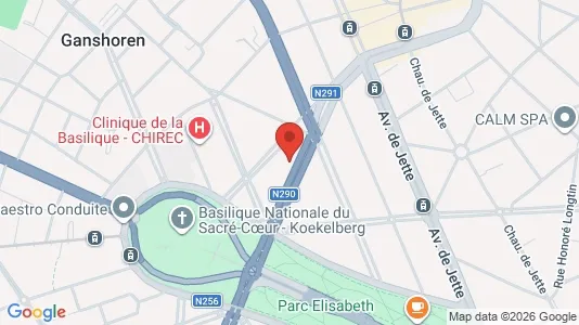 Apartments for rent i Brussels Ganshoren - kort over placeringen