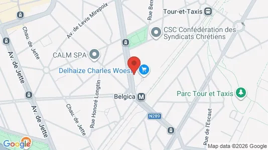 Apartments for rent i Brussels Jette - kort over placeringen