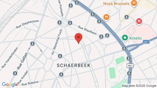 Apartments for rent i Brussels Schaarbeek - kort over placeringen
