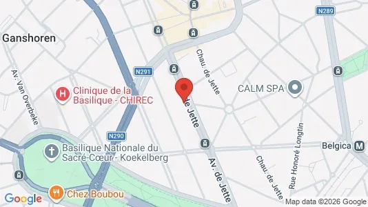 Apartments for rent i Brussels Jette - kort over placeringen