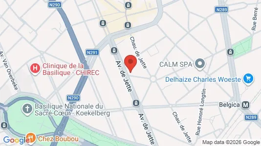 Apartments for rent i Brussels Jette - kort over placeringen