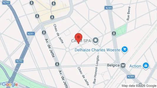 Apartments for rent i Brussels Jette - kort over placeringen