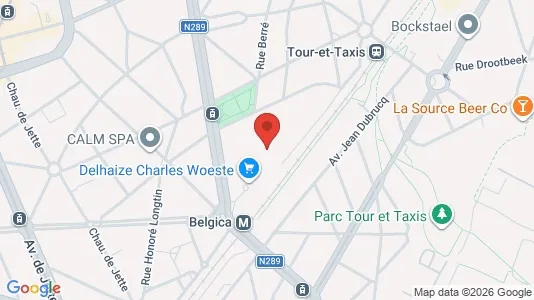 Apartments for rent i Brussels Jette - kort over placeringen