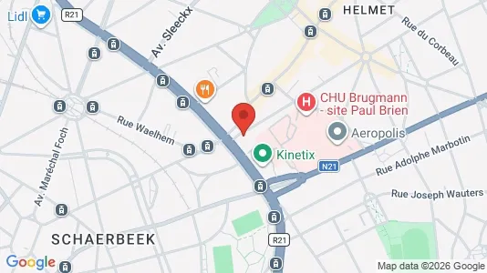Apartments for rent i Brussels Schaarbeek - kort over placeringen