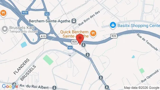 Apartments for rent i Brussels Sint-Agatha-Berchem - kort over placeringen