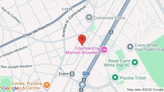 Apartments for rent i Brussels Evere - kort over placeringen