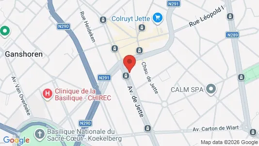 Apartments for rent i Brussels Jette - kort over placeringen