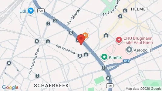 Apartments for rent i Brussels Schaarbeek - kort over placeringen