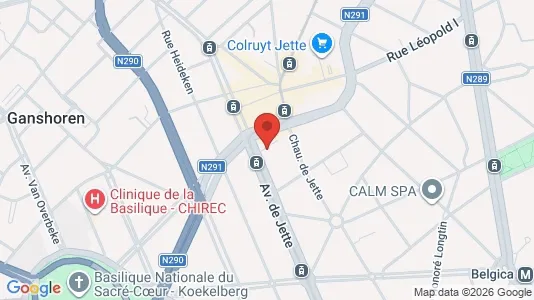 Apartments for rent i Brussels Jette - kort over placeringen
