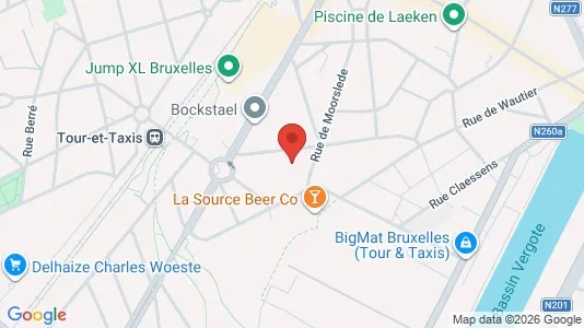 Apartments for rent i Stad Brussel - kort over placeringen