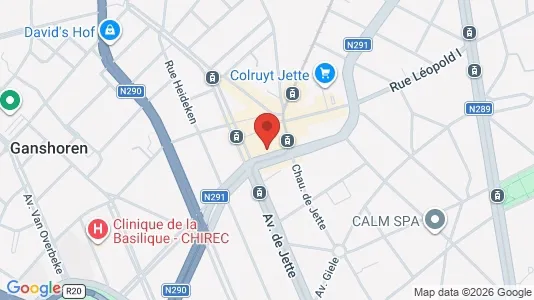 Apartments for rent i Brussels Jette - kort over placeringen
