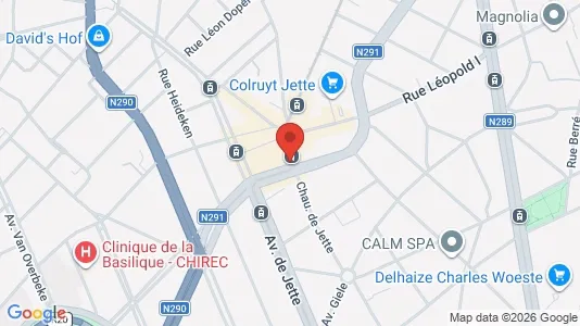 Apartments for rent i Brussels Jette - kort over placeringen