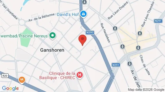 Apartments for rent i Brussels Ganshoren - kort over placeringen