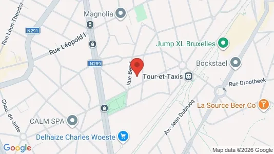 Apartments for rent i Brussels Jette - kort over placeringen