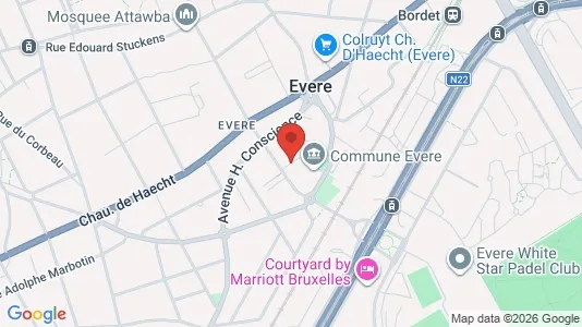 Apartments for rent i Brussels Evere - kort over placeringen