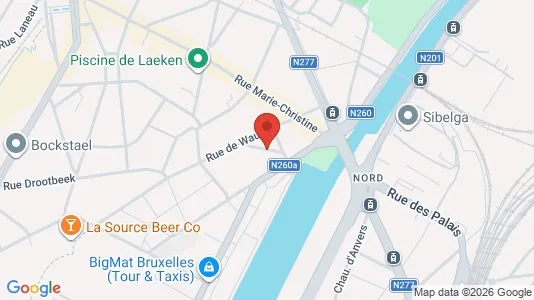 Apartments for rent i Stad Brussel - kort over placeringen