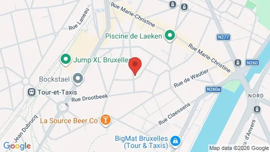 Apartments for rent i Stad Brussel - kort over placeringen