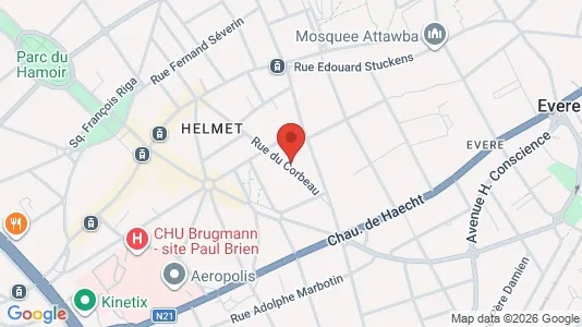 Apartments for rent i Brussels Schaarbeek - kort over placeringen