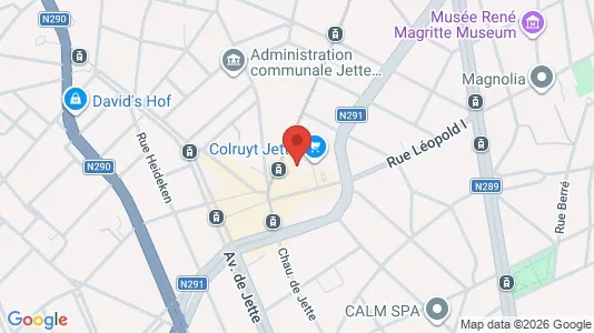 Apartments for rent i Brussels Jette - kort over placeringen