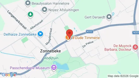Apartments for rent i Zonnebeke - kort over placeringen