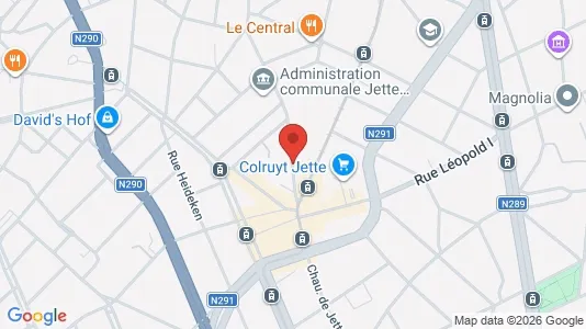 Apartments for rent i Brussels Jette - kort over placeringen