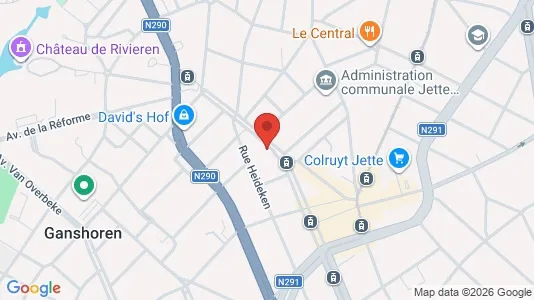 Apartments for rent i Brussels Ganshoren - kort over placeringen