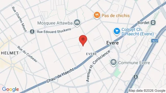 Apartments for rent i Brussels Evere - kort over placeringen