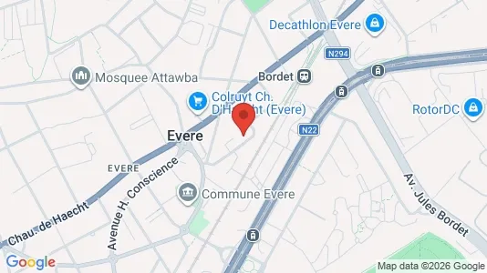 Apartments for rent i Brussels Evere - kort over placeringen