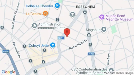 Apartments for rent i Brussels Jette - kort over placeringen