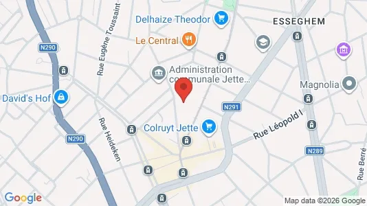 Apartments for rent i Brussels Jette - kort over placeringen