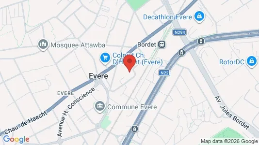 Apartments for rent i Brussels Evere - kort over placeringen