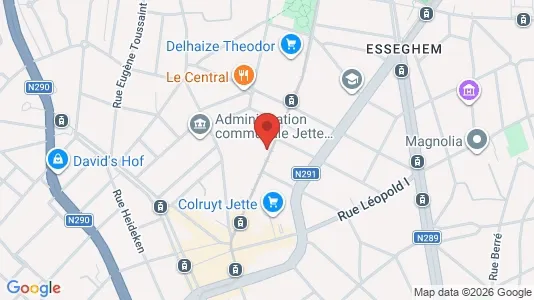 Apartments for rent i Brussels Jette - kort over placeringen