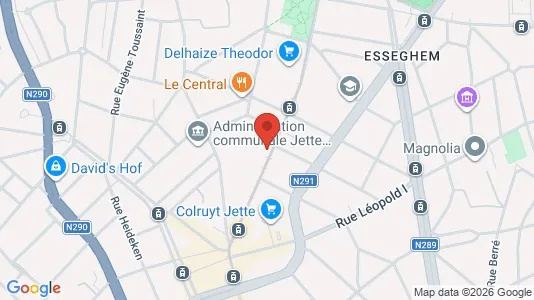 Apartments for rent i Brussels Jette - kort over placeringen