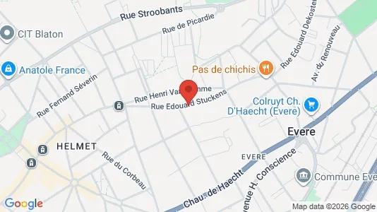 Apartments for rent i Brussels Evere - kort over placeringen
