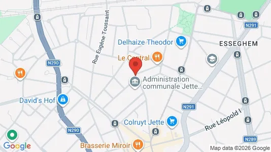 Apartments for rent i Brussels Jette - kort over placeringen