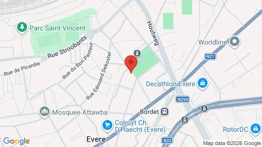 Apartments for rent i Brussels Evere - kort over placeringen