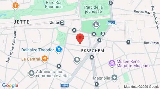 Apartments for rent i Brussels Jette - kort over placeringen