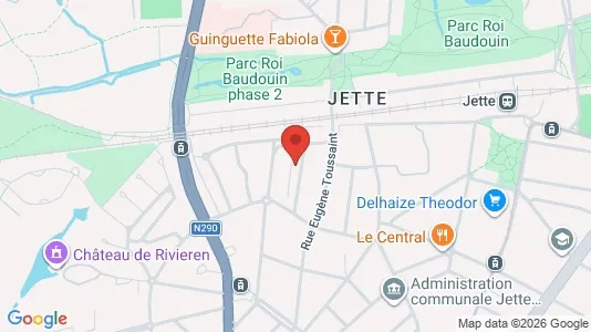 Apartments for rent i Brussels Jette - kort over placeringen