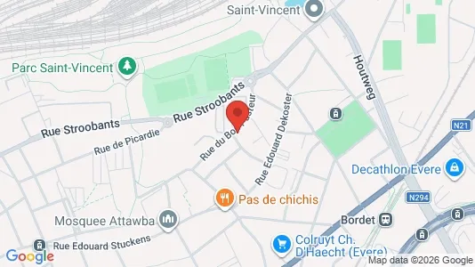 Apartments for rent i Brussels Evere - kort over placeringen