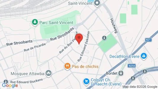 Apartments for rent i Brussels Evere - kort over placeringen