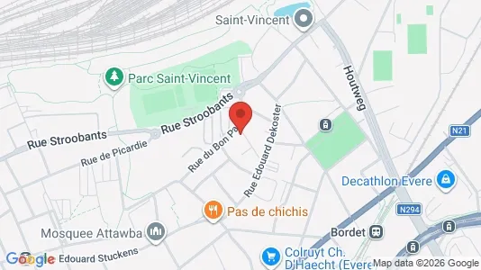 Apartments for rent i Brussels Evere - kort over placeringen