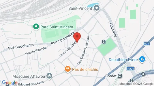 Apartments for rent i Brussels Evere - kort over placeringen